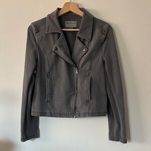 Marrakech Women's Charcoal Moto Jacket Size M